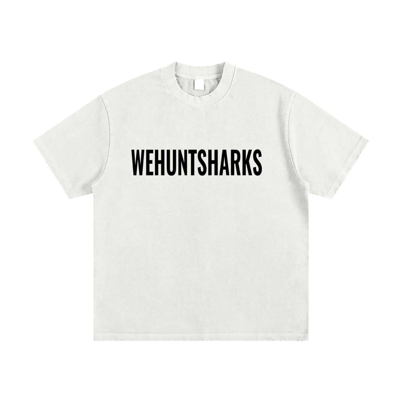 WEHUNTSHARKS T-Shirt (WHT/BLK)