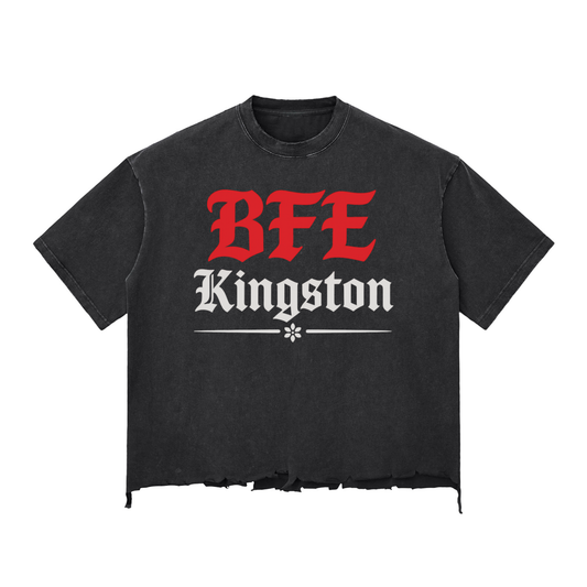 OE BFE Raw-Hem Boxy T-shirt