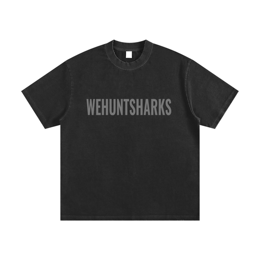 WEHUNTSHARKS T-Shirt (BLK/GRY)