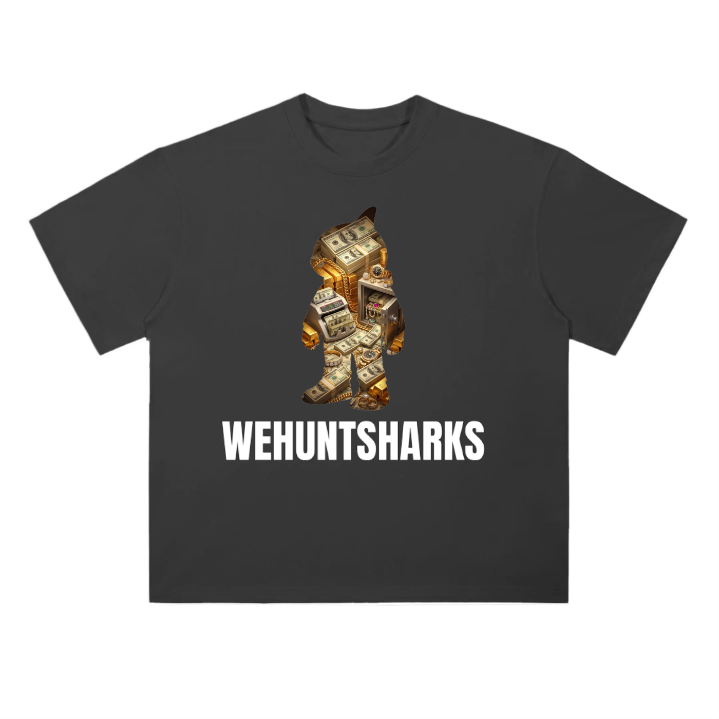 Standard Heavy Graphic Tee:
“Washington Silhouette: Material Wealth”