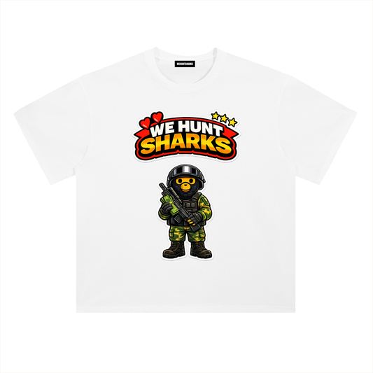 Standard Heavy Graphic Tee: Military Monkey