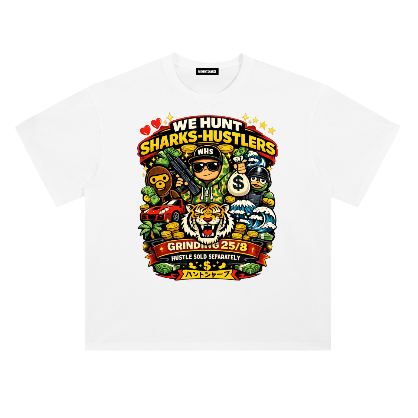 Standard Heavy Graphic Tee: Hustlers World