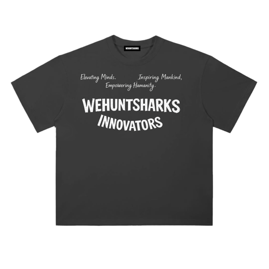 Standard Heavy Graphic Tee: Innovators (White/Black)
